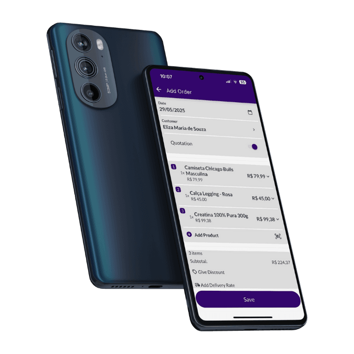 Quotation app integrated with your products and customers