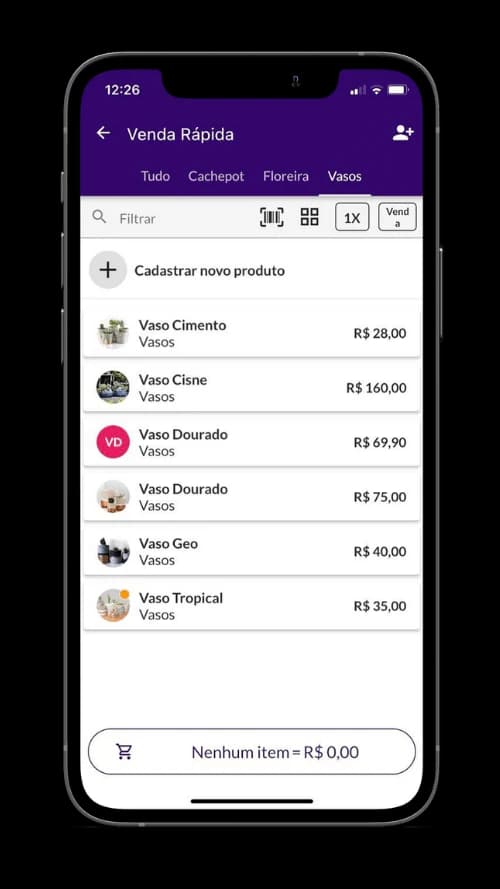 Catalog page showing products listed on Jarbas with images and prices.