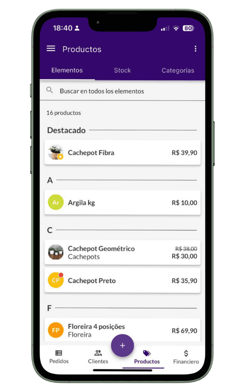 Pantalla de Jarbas que lo muestra agregando artículos a un pedido, incluido el subtotal, la entrega y el descuento.