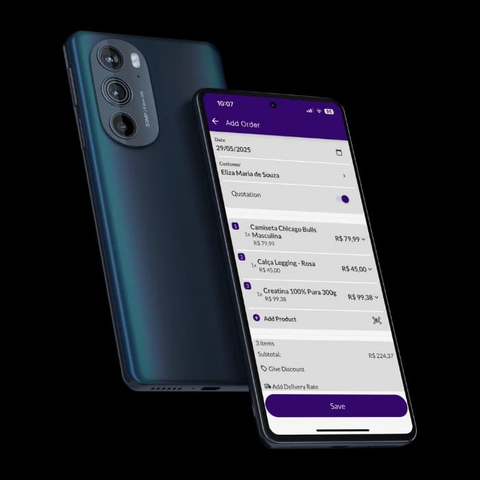 Quotation app integrated with your products and customers