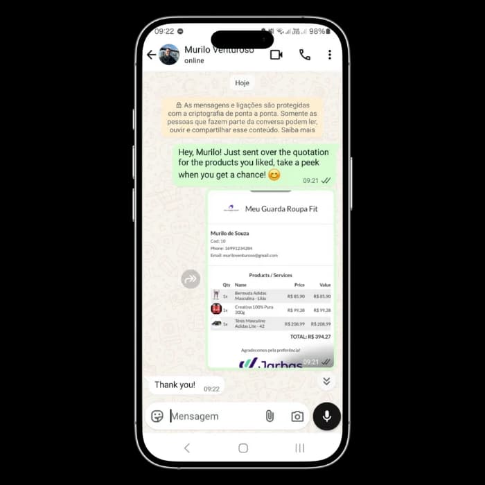 From quotation to sale, without complications