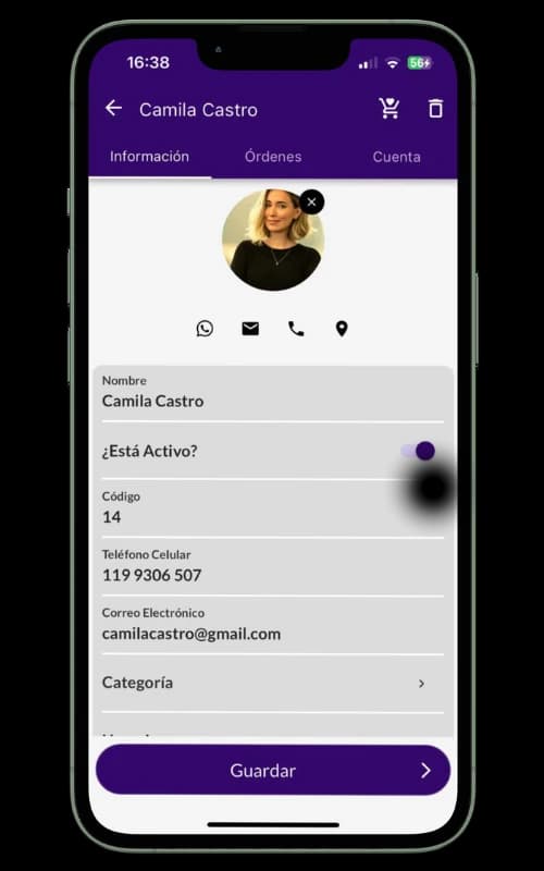 Registro de clientes