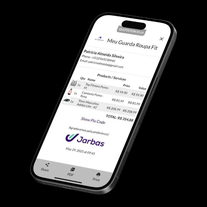 Quotation system: organize and sell efficiently