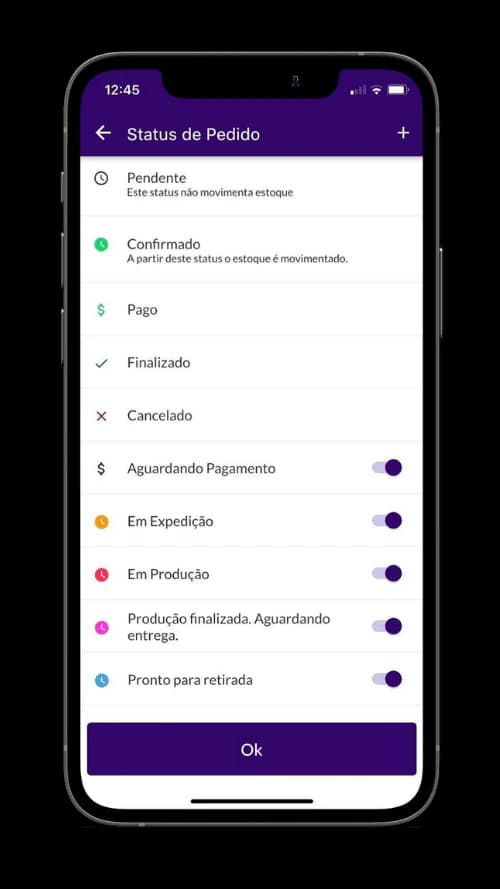 Mapeie o processo de produção