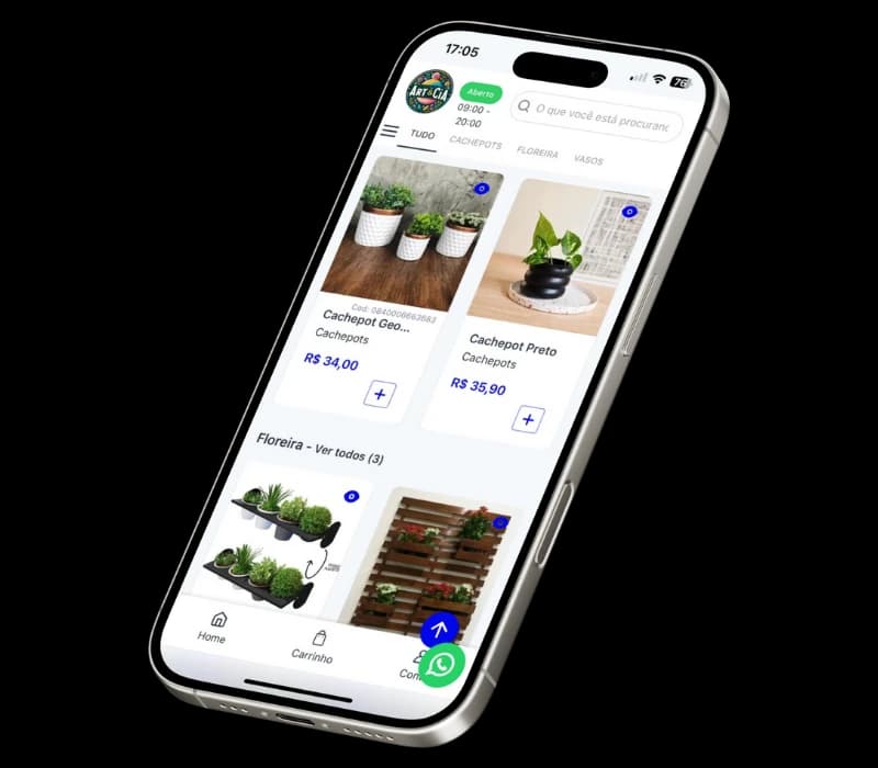 Jarbas with catalog and organized items